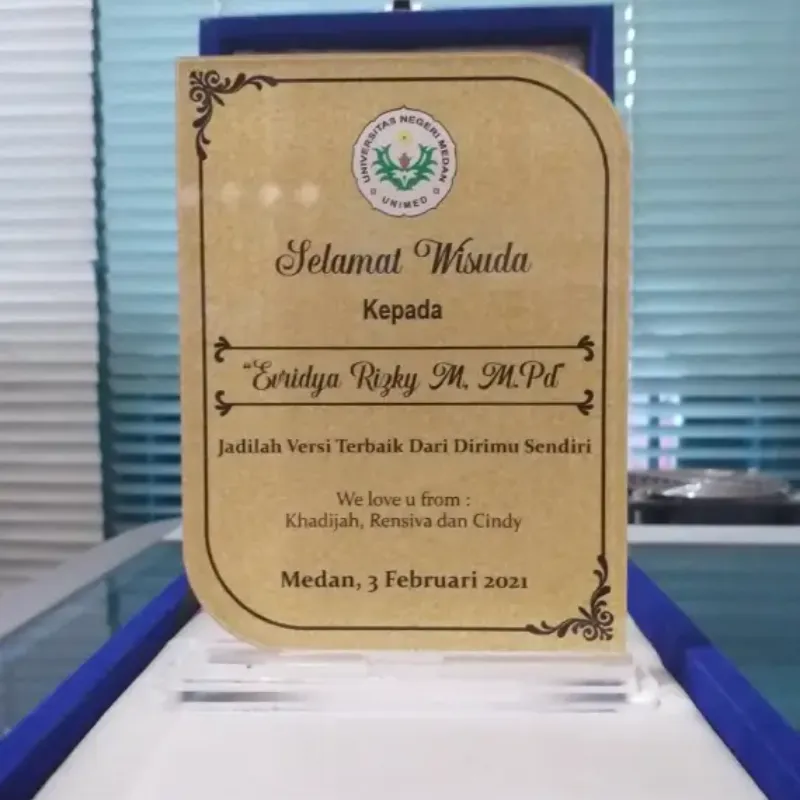 Graduation Souvenir Plaque